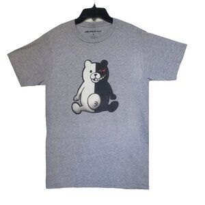 ⭐For Fans By Fans Monokuma Bear Kids T-Shirt Size S Tee Gray Cotton Danganronpa